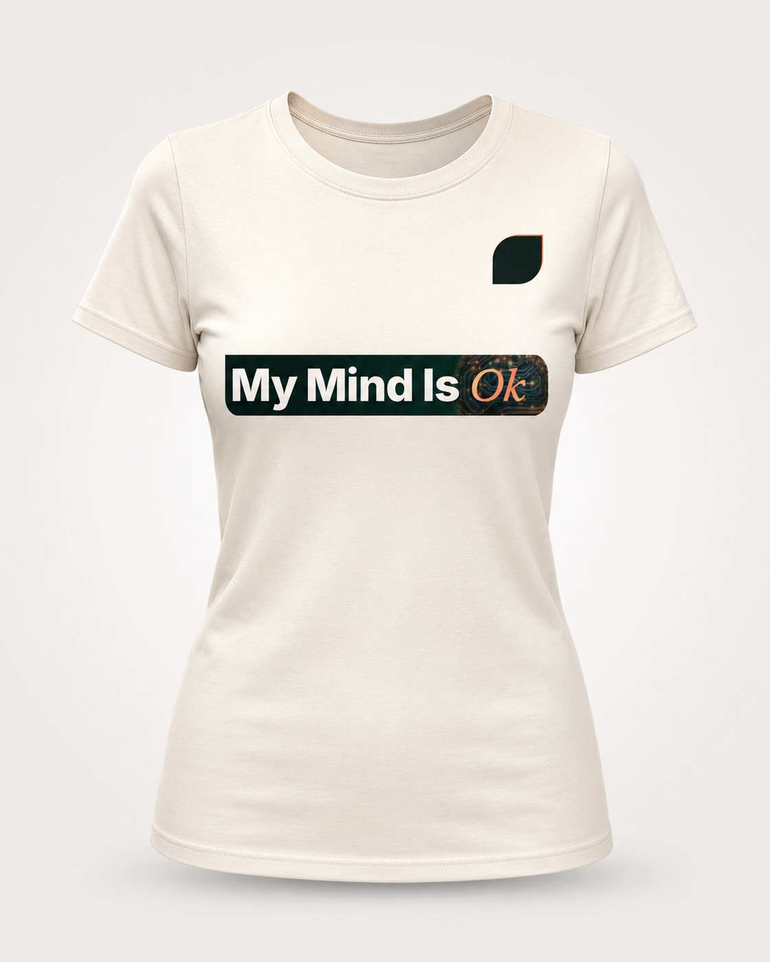 Cream MMIO signature T-shirt